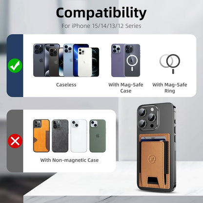 Wallet For Men, 2 In 1 Smart Wallet With Up Card Holder,RFID Blocking Minimalist Leather Wallet Slim Magsafe Wallet