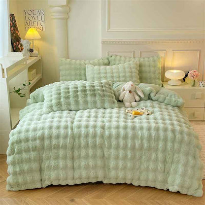 High-end Dehaired Angora Milk Fiber Bed Thickened Blanket