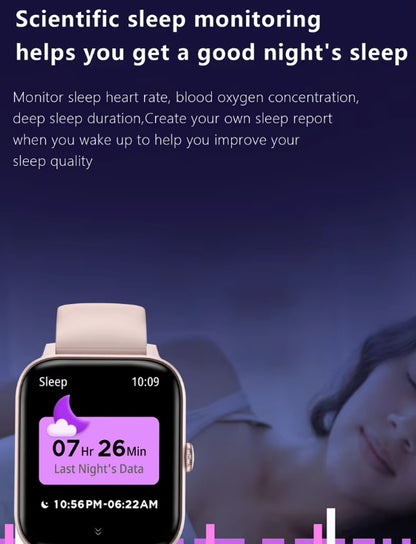 1.83" Smartwatch for Men & Women - Bluetooth, Heart Rate & Fitness Tracker