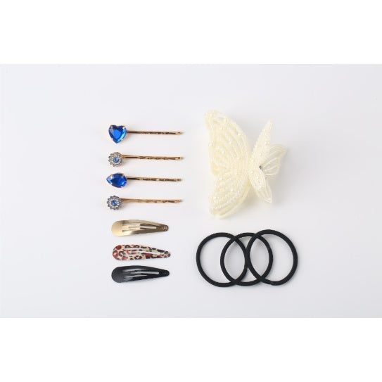 Leather Clip Hair Clip 4-piece Hair Accessory Set