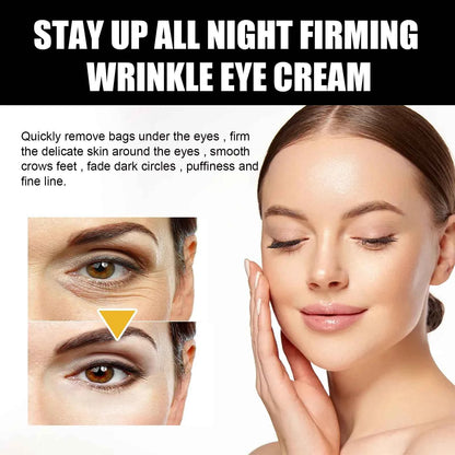 EELHOE Instant Eye Bag Removal Cream Collagen Removal Wrinkles Firming Skin Fade Fine Lines Brighten Dark Circle Anti Puffiness
