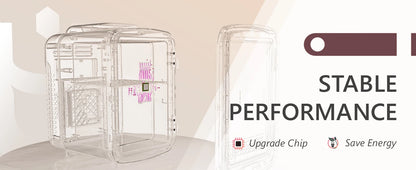 SIMZLIFE 4L Mini Fridge with Freezer Single Door Cold Refrigerators