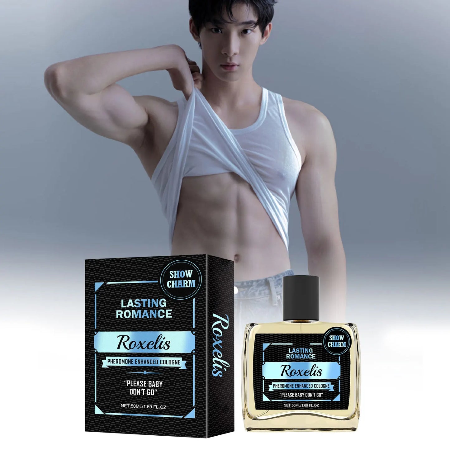 Roxelis 50ml Gentlemen Cologne Pheromone Perfume Increase Charm Confidence Dating Flirting Attract Lasting Glamour Men Perfume