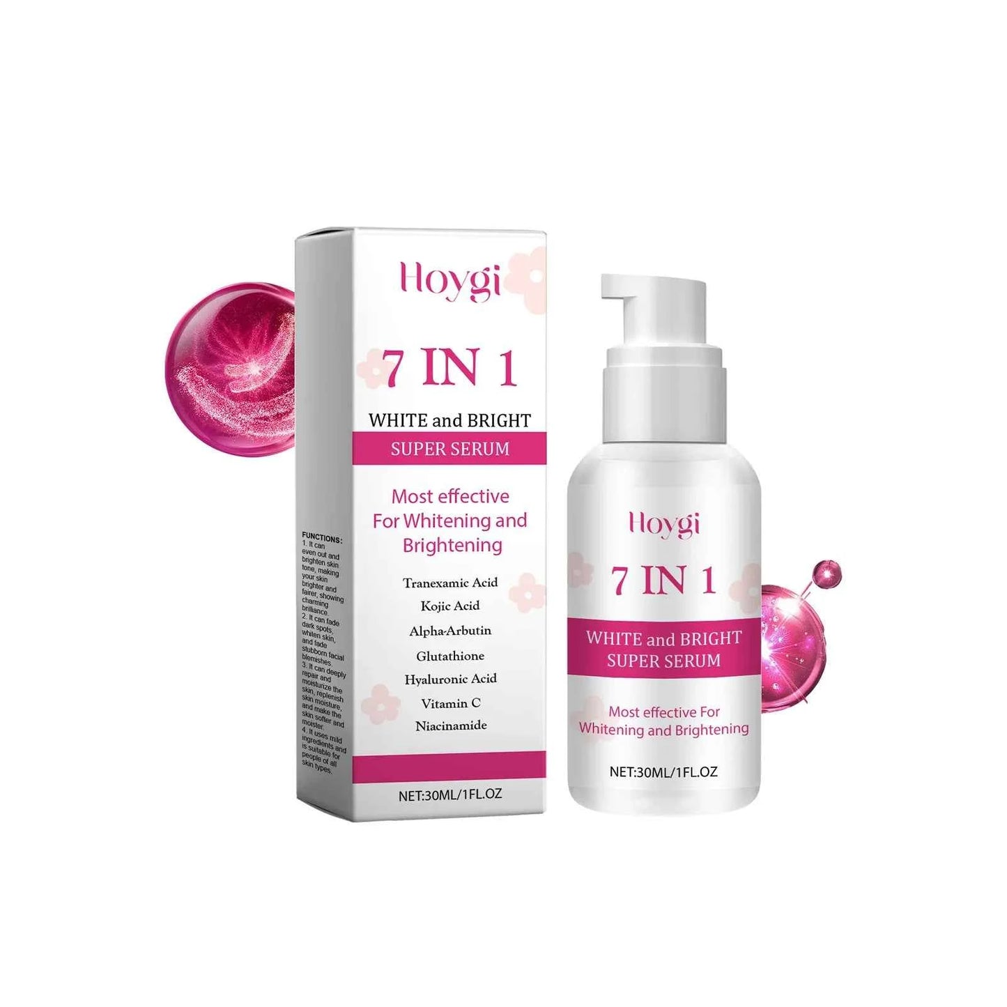 Hoygi Centella Face Skin Care Serum Brightening Skin Tone Reduce Spot and Dullness Smoothing Relief Dryness Hydrating Face Serum