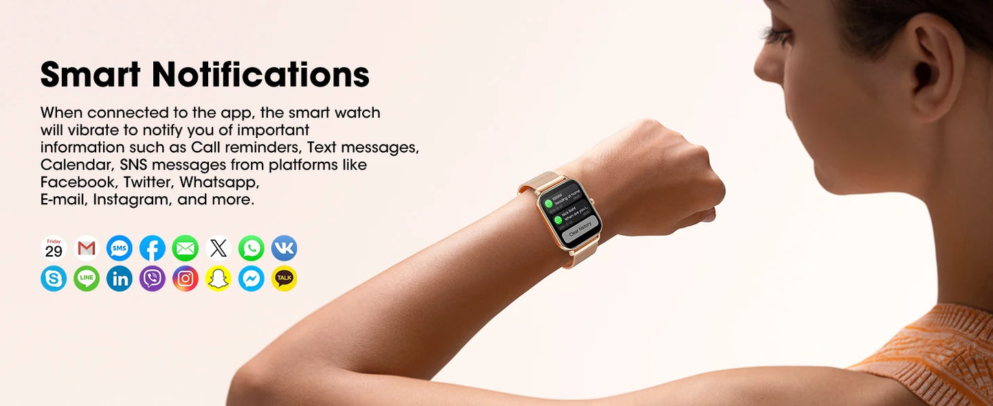 Karchilor 2025 Smartwatch, 1.85 High-Definition Large Screen, Women'S Fitness Tracker, Men'S Ip68 Waterproof, Sports Watch