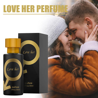 Ouhoe 50ml Pheromone Perfume Love Her Long Lasting Fragrance Refreshing Body Flirting Dating Deodorant Charming Perfume Spray
