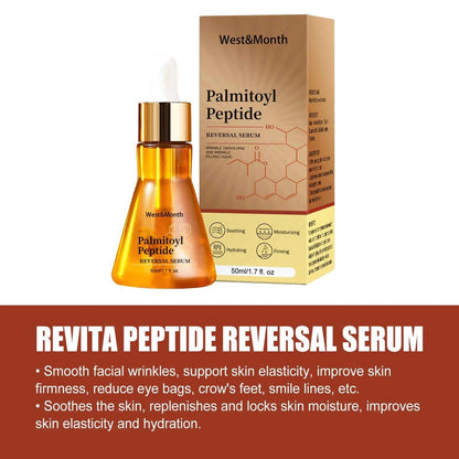 West&Month 50ml Palmitoyl Peptide Firming Facial Serum Hydrating Brightening Smooth Wrinkles Fine Lines Tightening Face Essence