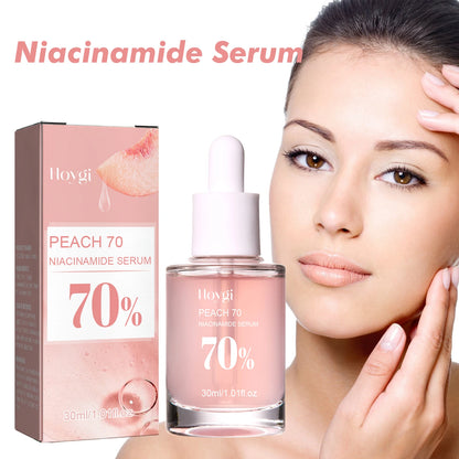 Hoygi Peach 70% Niacinamide Essence Moisturizing Firming Pores Facial Skin Care 30ml Beauty Products Brightening Hydrating Serum