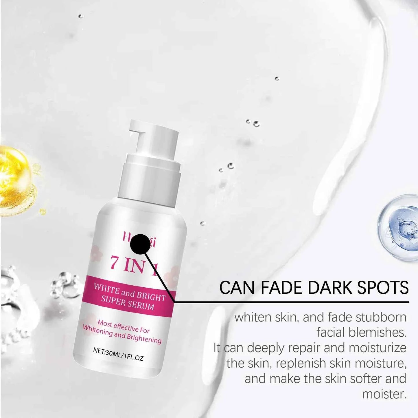 Hoygi Centella Face Skin Care Serum Brightening Skin Tone Reduce Spot and Dullness Smoothing Relief Dryness Hydrating Face Serum