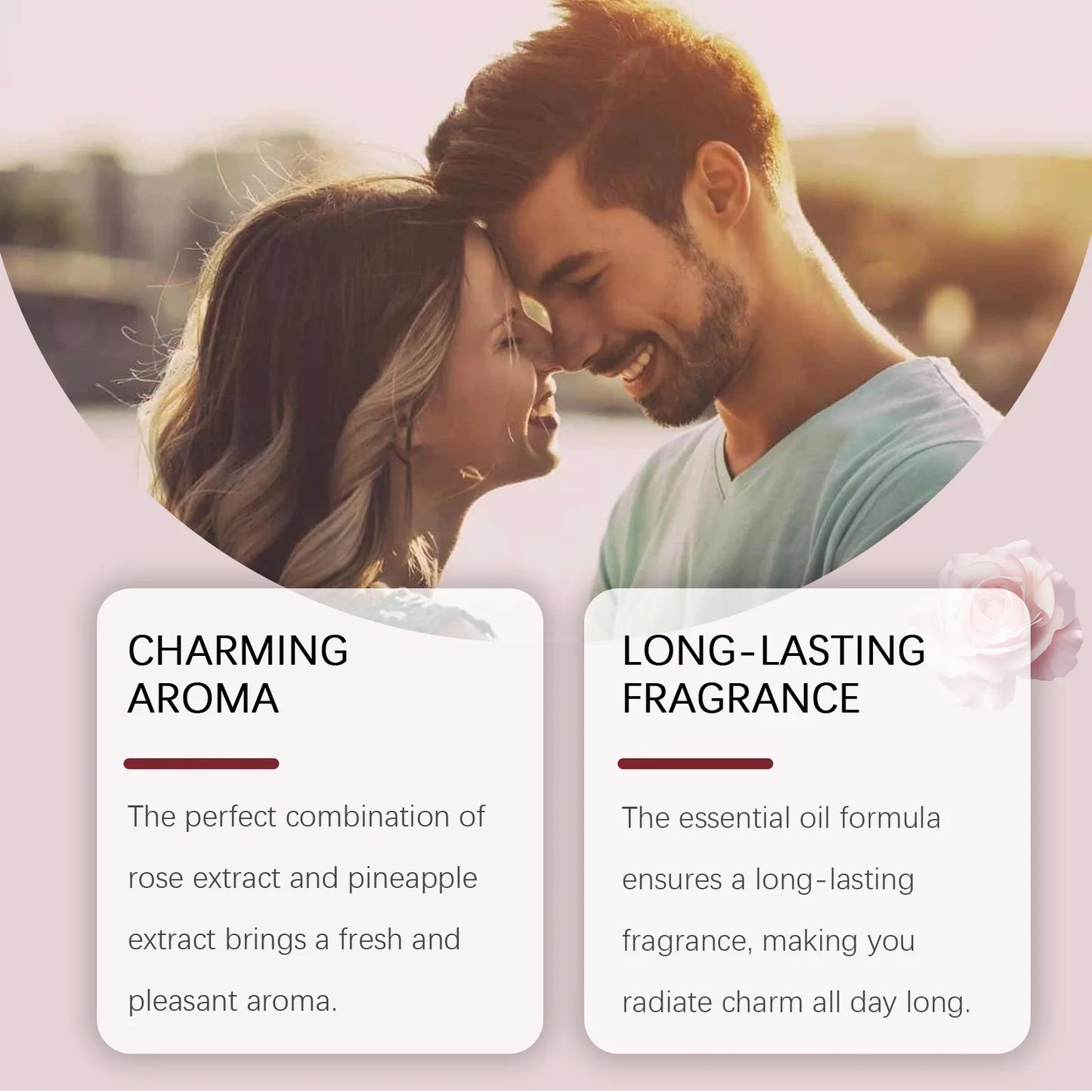 Rose Oil Perfume Mood Smooth Boosting Enhanced Couples Atmosphere Spread Charm Long Lasting Floral Pheromone Attraction Perfume