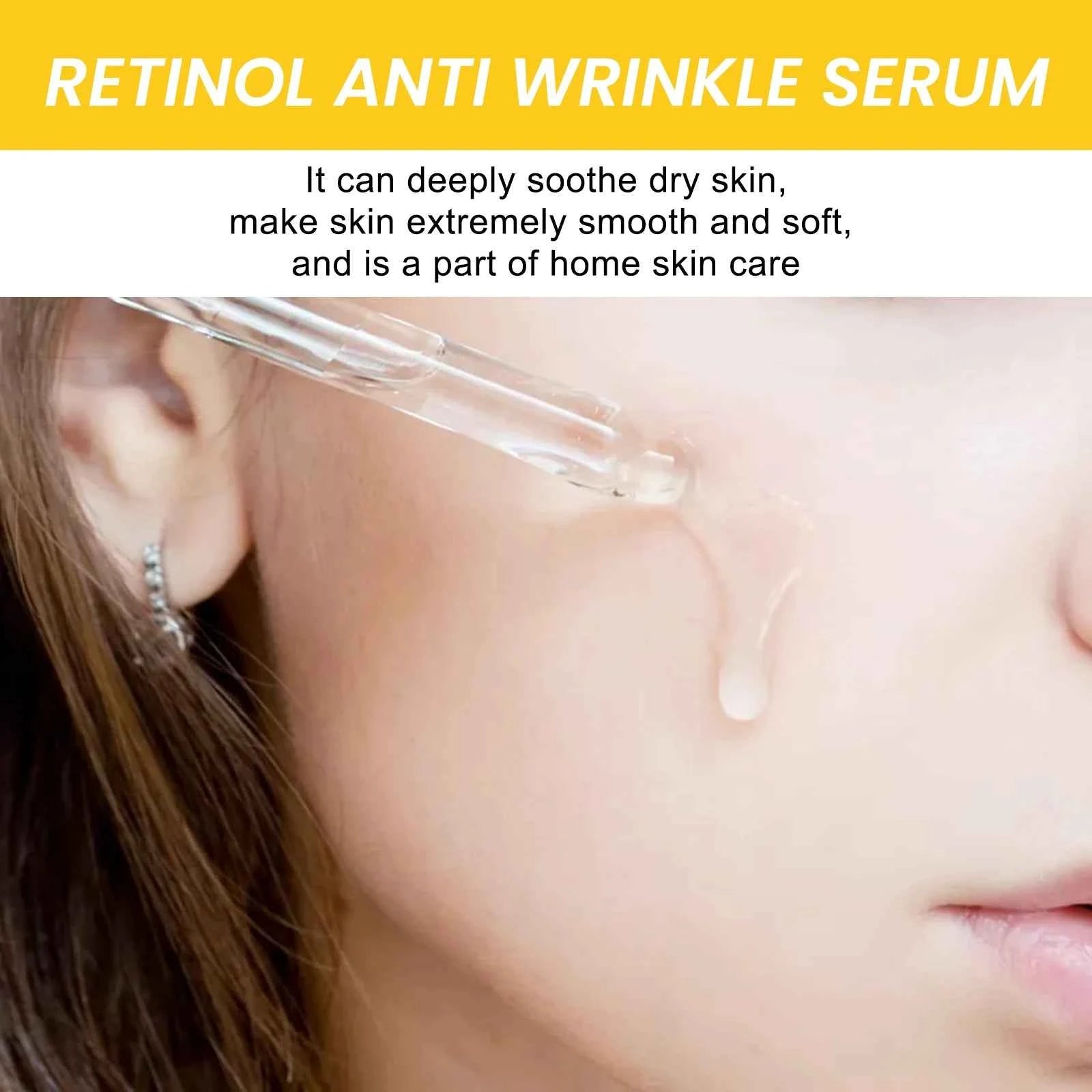 EELHOE Retinol Face Serum Tightening Skin Remove Wrinkles Prevent Aging Moisturizing Smoothing Glowing Skin Tone Face Serum