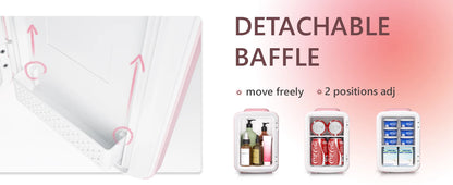 SIMZLIFE 4L Mini Fridge with Freezer Single Door Cold Refrigerators