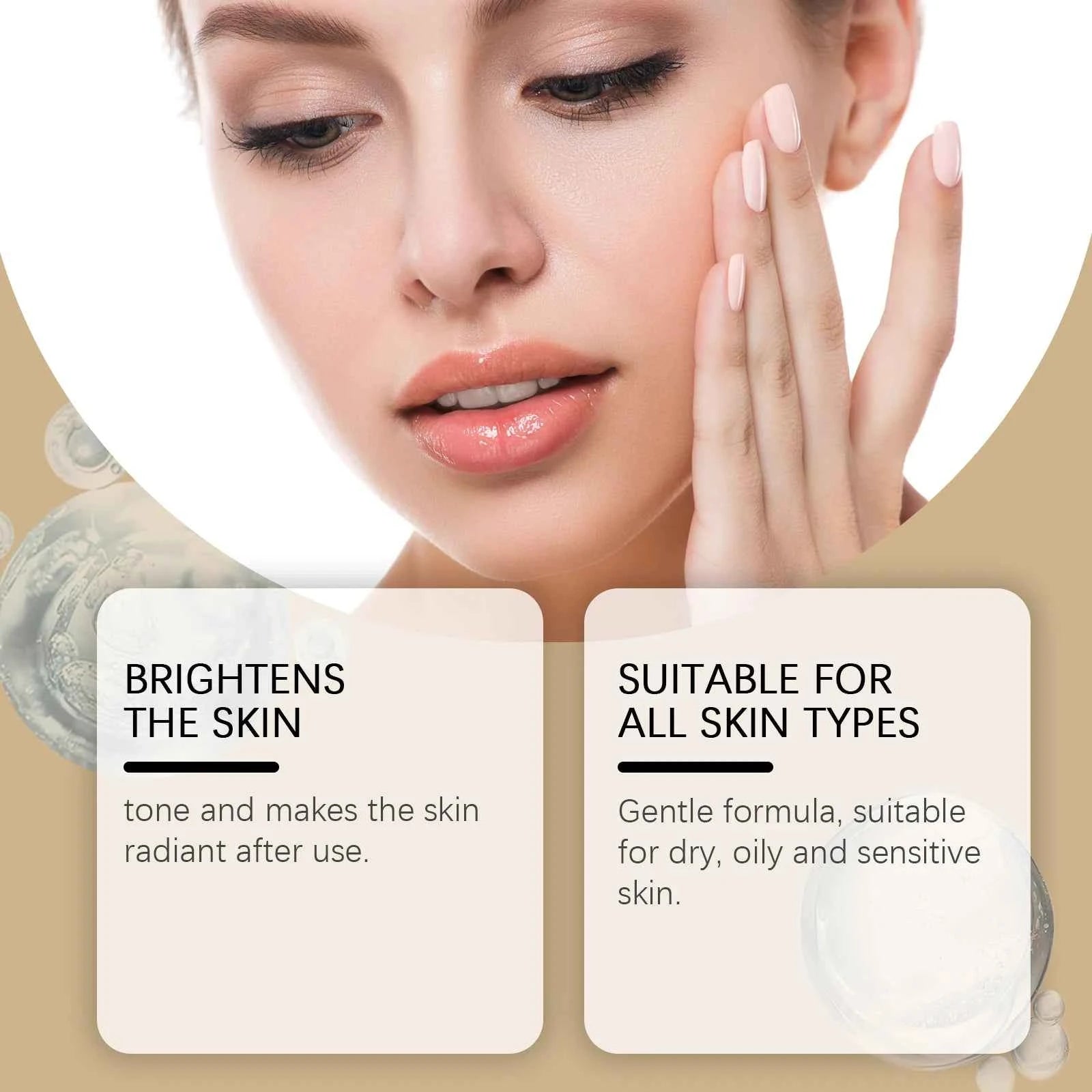 Rice Exfoliating Serum Nourish Dry Skin Oil Control Lock Moisture Skin Clean Pores Gentle Smooth Brighten Body Care Scrub 100ml