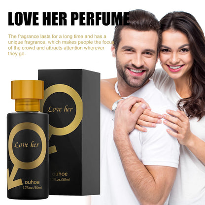Ouhoe 50ml Pheromone Perfume Love Her Long Lasting Fragrance Refreshing Body Flirting Dating Deodorant Charming Perfume Spray