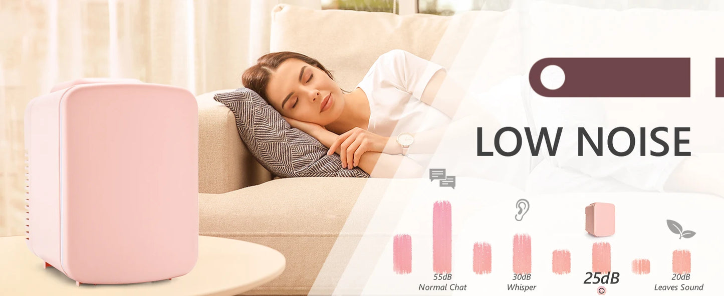 SIMZLIFE 4L Mini Fridge with Freezer Single Door Cold Refrigerators