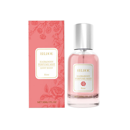 Eelhoe 30ml Rose Body Hair Perfume Spray Fresh Elegant Lasting Floral Fragrance Pheromone Flirting Dating Charming Perfume Spray