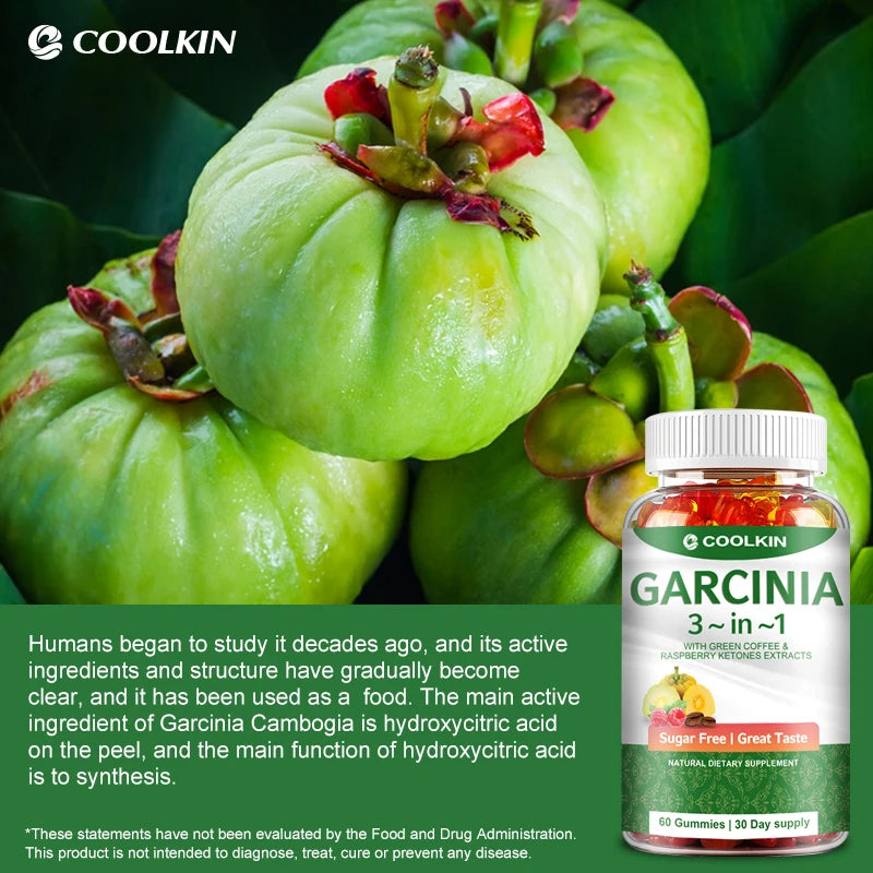 Garcinia Cambogia - Fat Burner, Cellulite, Weight Management, Appetite Suppressant - 60 Gummies