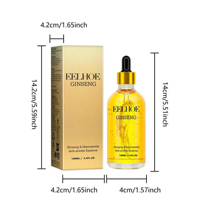 Eelhoe Ginseng Face Anti Wrinkle Serum Reduce Fine Lines Tightening Hydrating Anti-aging Plumping Face Smooth Skin Care Serum