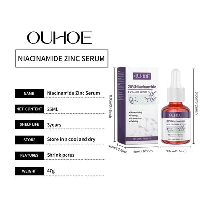 Ouhoe Niacinamide Serum Face Cleanser Brighten Skin Acne Removal Whitening Clean Pores Keratins Remove Moisturizing Skin Care