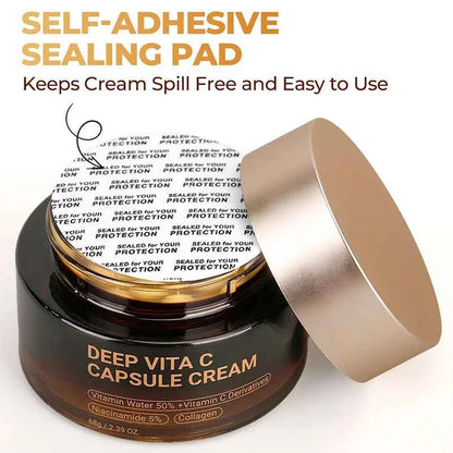 Anti Wrinkle Vita C Capsule Cream Collagen Face Anti Aging Gel Firming Repairing Fade lines Korean Skin Care Products 2.39 oz