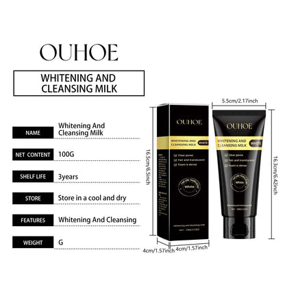 Ouhoe Niacinamide Serum Face Cleanser Brighten Skin Acne Removal Whitening Clean Pores Keratins Remove Moisturizing Skin Care
