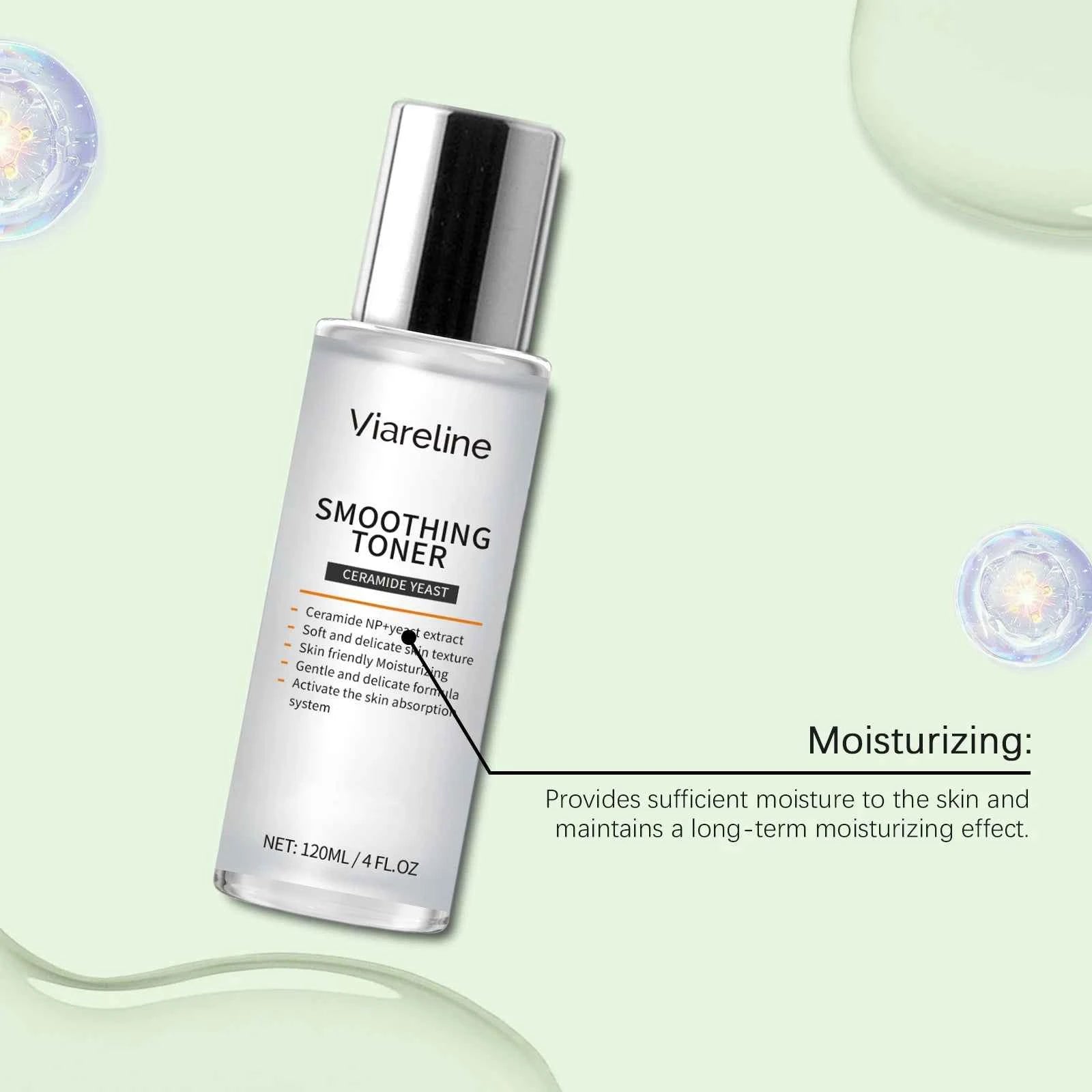 Viareline Moisturizing Facial Serum Set Nicotinamide Hyaluronic Acid Brighten Skin Facial Tighten Reduce Wrinkles Soften Serum