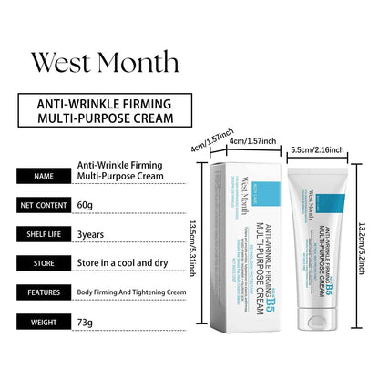 West&Month 60g Butter B5 Firming Cream Face Body Care Improve Sagging Skin Moisturizing Fade Wrinkles Tightening Skin Cream