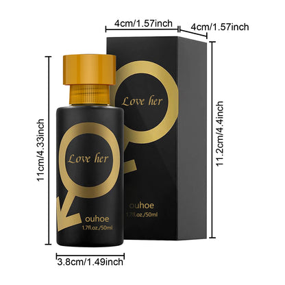 Ouhoe 50ml Pheromone Perfume Love Her Long Lasting Fragrance Refreshing Body Flirting Dating Deodorant Charming Perfume Spray