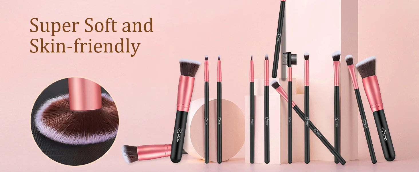 BESTOPE PRO Makeup Brushes Makeup Brush Set - 16 Pcs Premium Synthetic Foundation Concealers Eye Shadows Make Up Brushes set,Eye - AMULET RING STORE