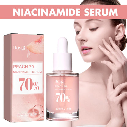 Hoygi Peach 70% Niacinamide Essence Moisturizing Firming Pores Facial Skin Care 30ml Beauty Products Brightening Hydrating Serum