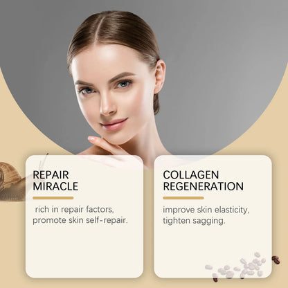 Ouhoe 96% Snail Mucin Skin Care Essence 92% Moisturizer Anti Aging Firming Facial Whitening Repair Dry Serum For Sensitive Skin