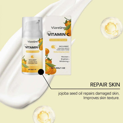 Viareline 30g Moisturizing Face Care Cream Series Hydrating Brighten Skin Tone Firm Wrinkles Repair Dullness Tender Facial Cream