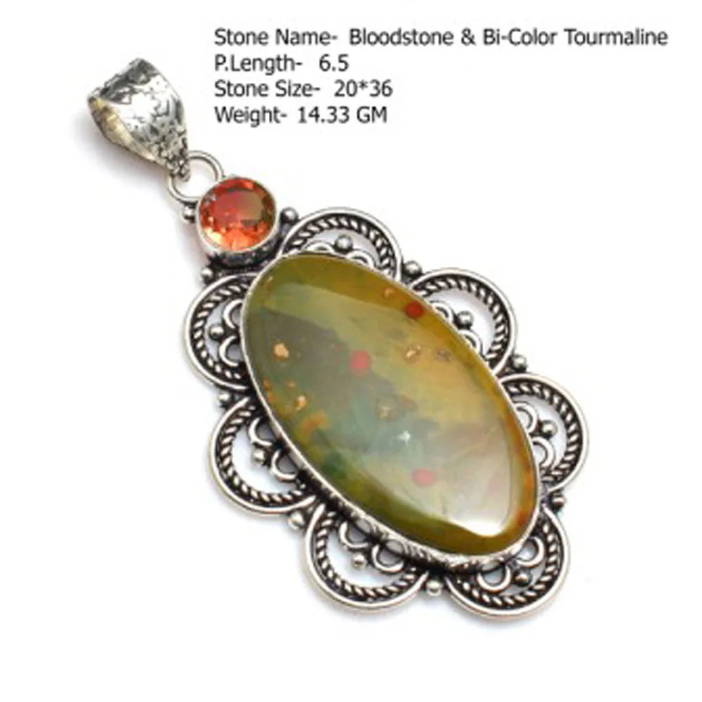 Genuine  Amaquarine  Pendant Hand Made Women Jewelry gift