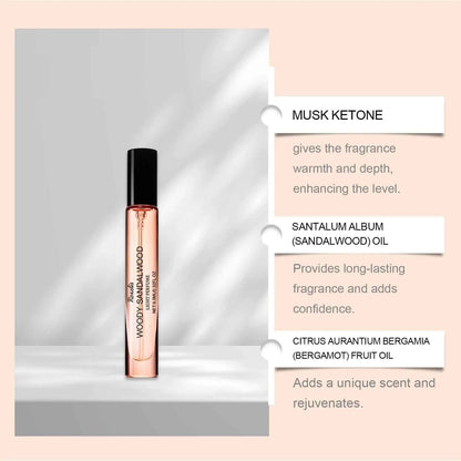 Roxelis Wooden Sandalwood Eau De Toilette Wristband Leave Fragrance Natural Fresh Wood Sandalwood Small Group Atmosphere Perfume