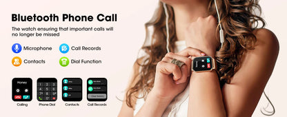 Karchilor 2025 Smartwatch, 1.85 High-Definition Large Screen, Women'S Fitness Tracker, Men'S Ip68 Waterproof, Sports Watch