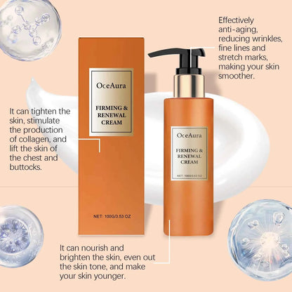 Oceaura Firming Body Cream Hydrating Improve Skin Elasticity Non-greasy Anti-wrinkle Reduce Roughness Softening Body Skin Lotion