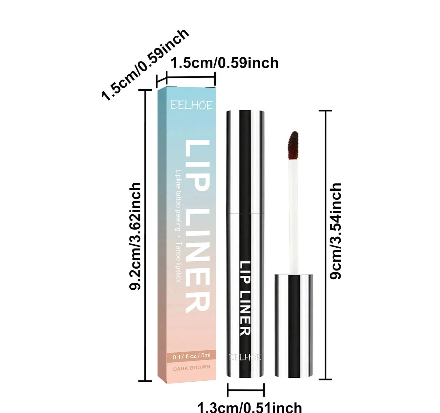 Eelhoe 5ml Peel Off Lip Liner Pen Waterproof Long Lasting Plump Lip Matte Velvet Gloss Nourish Sexy Contour Lips Make Up Pencil - AMULET RING STORE