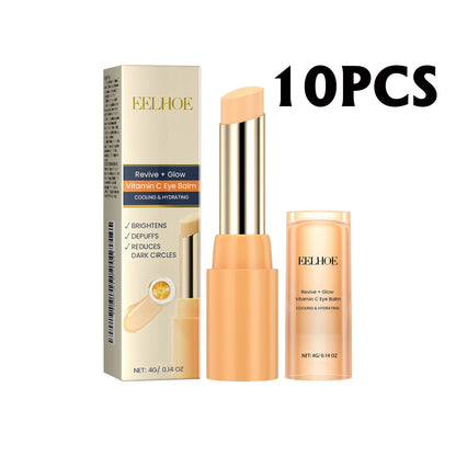 EELHOE Vitamin C Eye Balm for Repairing Dark Circles Moisturizing and Firming Transparent Texture Vitamin C Eye Cream Stick - AMULET RING STORE
