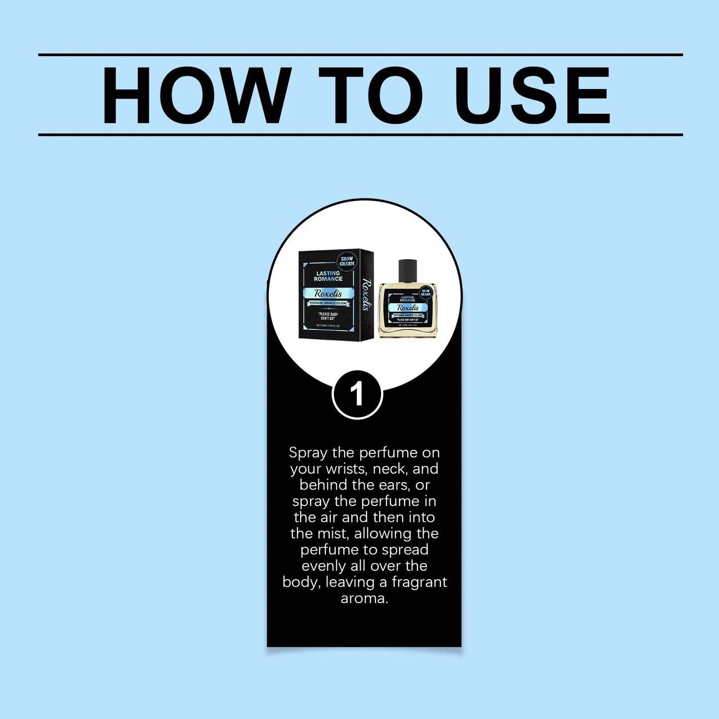 Roxelis 50ml Gentlemen Cologne Pheromone Perfume Increase Charm Confidence Dating Flirting Attract Lasting Glamour Men Perfume