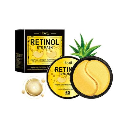Hoygi Retinol Eyes Mask Moisturizing Remove Dark Circle Fade Fine Line Anti-aging Firming Lifting Smoothing Eye Skin Care Mask