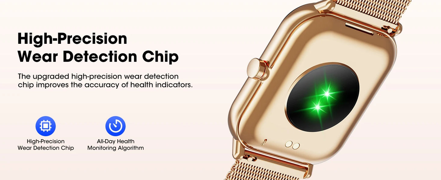 Karchilor 2025 Smartwatch, 1.85 High-Definition Large Screen, Women'S Fitness Tracker, Men'S Ip68 Waterproof, Sports Watch