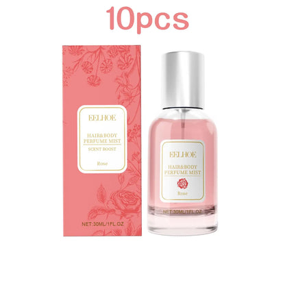 Eelhoe 30ml Rose Body Hair Perfume Spray Fresh Elegant Lasting Floral Fragrance Pheromone Flirting Dating Charming Perfume Spray