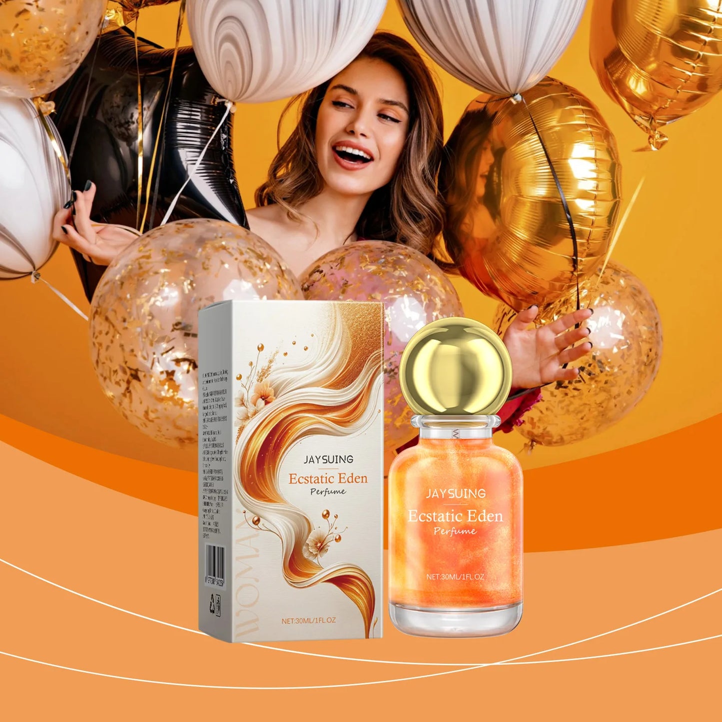 Jaysuing 30ml Carnival Eden Perfume Lasting Floral Fragrance Charm Woman Dating Atmosphere Refresh Body Natural Glamour Perfume