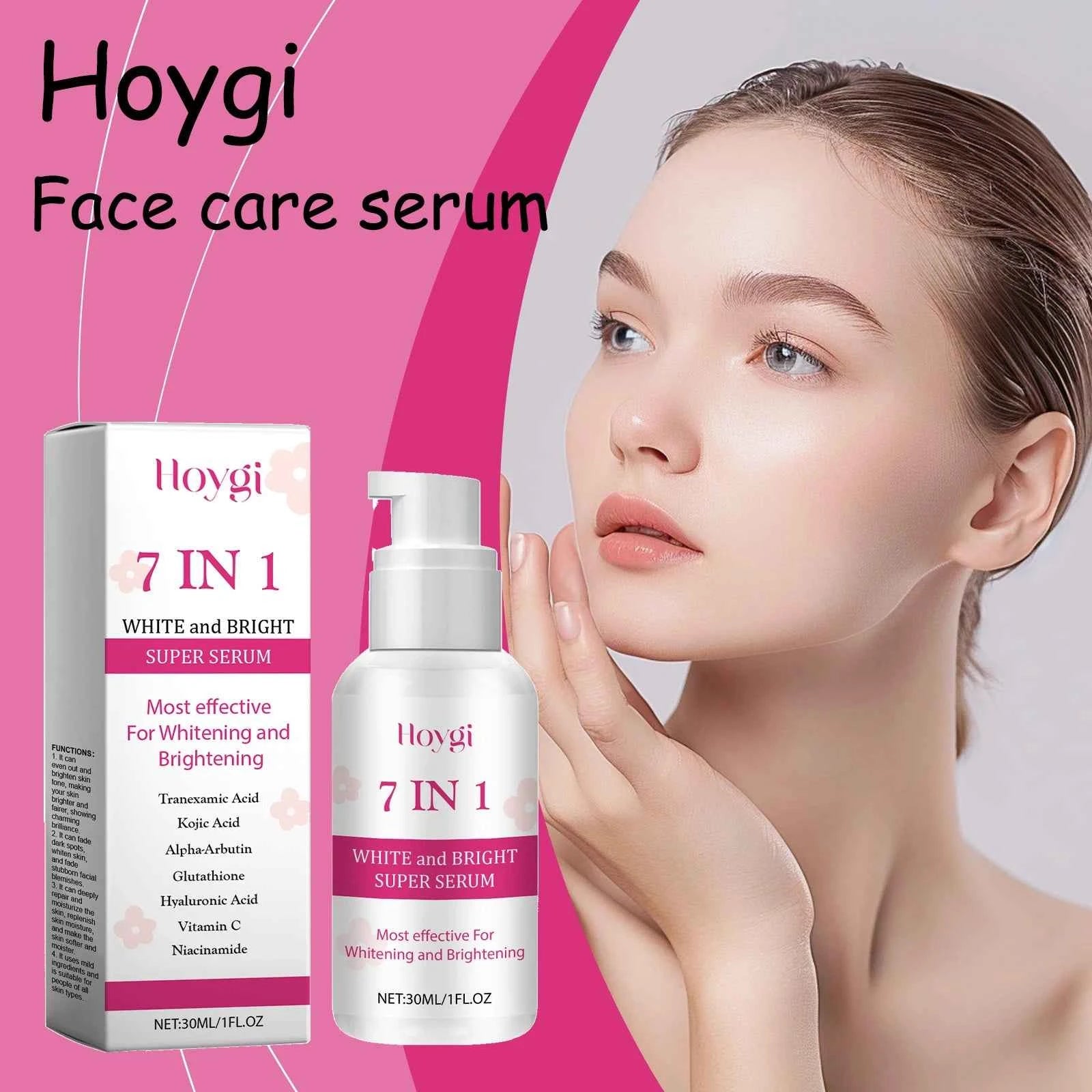 Hoygi Centella Face Skin Care Serum Brightening Skin Tone Reduce Spot and Dullness Smoothing Relief Dryness Hydrating Face Serum