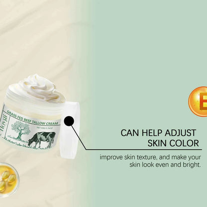Hoygi Natural Beef Tallow Balm Lasting Moisturizing Improve Skin Texture Enhance Elasticity Smoothing Softening Face Skin Cream