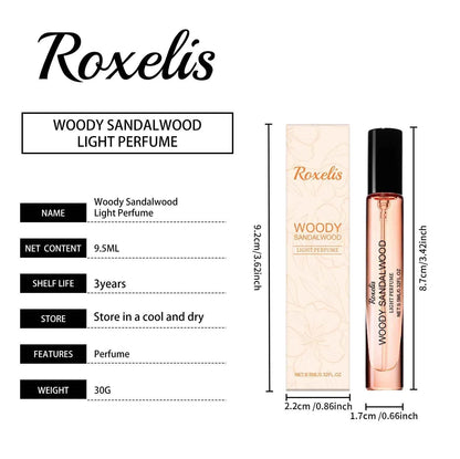Roxelis Wooden Sandalwood Eau De Toilette Wristband Leave Fragrance Natural Fresh Wood Sandalwood Small Group Atmosphere Perfume