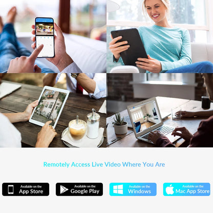 1080P WiFi Camera IP Surveillance Camera Security Baby Monitor 2MP CCTV Audio Video Color Night Vision AI Detect iCSee Mini Cam - AMULET RING STORE