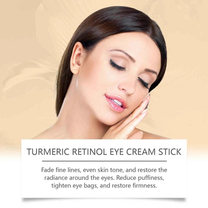 West Month 5g Turmeric Retinol Remove Dark Circles Eye Cream Stick  Anti Eye Bags Puffiness Brightener Moisturizing Eye Cream