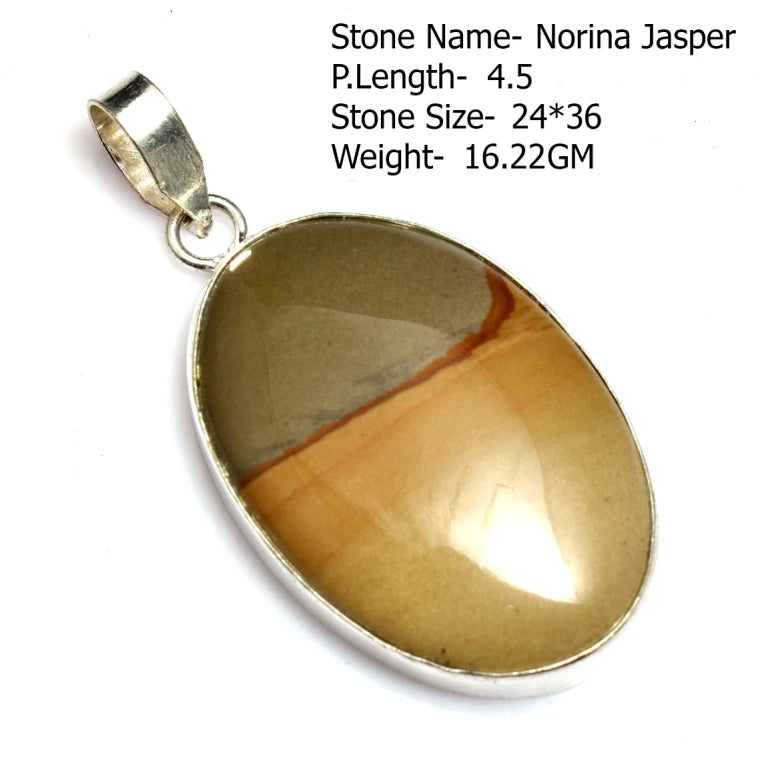 Genuine Labradorite Rutile Topaz Lapis Jasper  Pendant