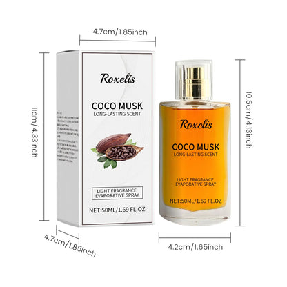 Roxelis 50ml Coco Musk Perfume Charming Cologne Lasting Pheromone Fragrance Freshing Dating Atmosphere Flirting Attract Perfume